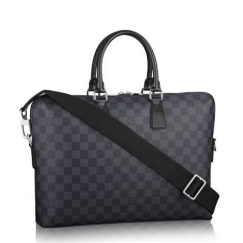 lv n48224|Louis Vuitton Briefcase Damier Graphite Porte Document Jour .